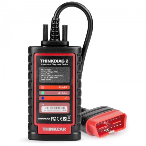 THINKCAR Thinkdiag 2 OBDII Code Scanner Supporta CAN FD Protocol 10 OBD2 Full Functions 15+Maintenance Functions
