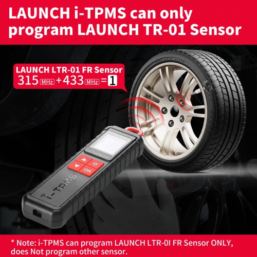Launch X-431 TSGUN WAND i-TPMS Tire Pressure Detector Handheld Program Diagnostic Tool