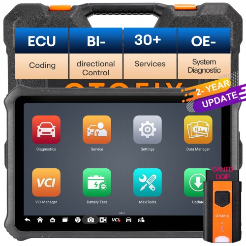 2024 OTOFIX D1 PROS Car Diagnostic Tool con Android 11.0 Support ECU Coding, 40+ Service, Full System, FCA AutoAuth