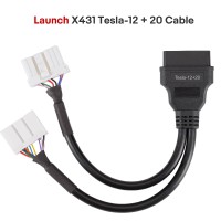 Launch X431 Tesla 12+ 20 Adapter Compatible with X-431 PAD V, PAD VII series, EV MAX, X431 PRO 3S+ V3.0/V5.0